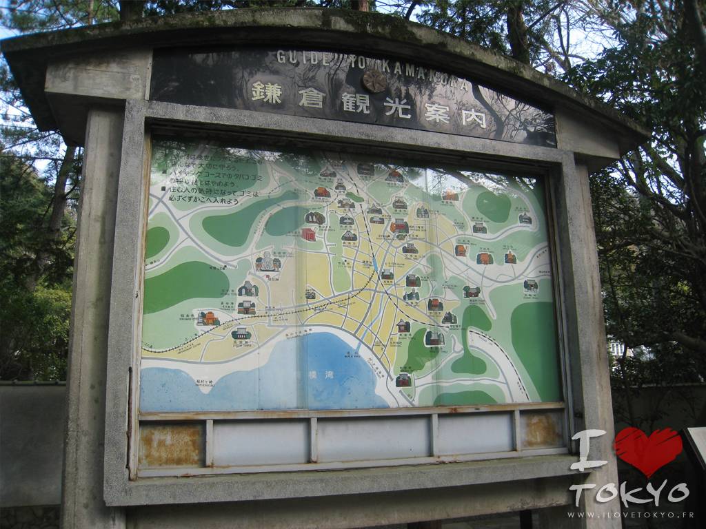 Plan touristique de Kamakura
